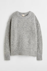 Oversized sweater mohair blend